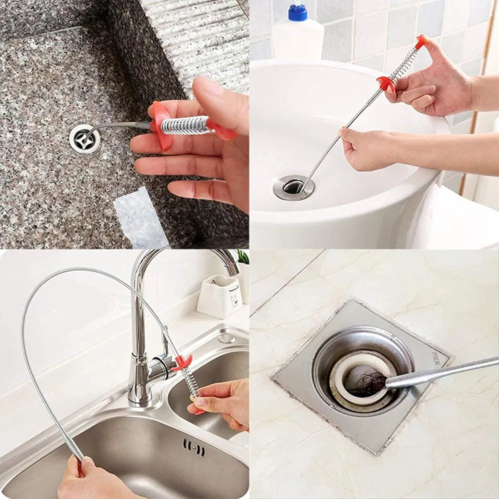 Metal Flexible Wire Brush Hand Sink Cleaning Hook