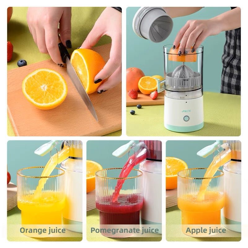 Portable Juicer with USB Charging, Automatic Juice Separator