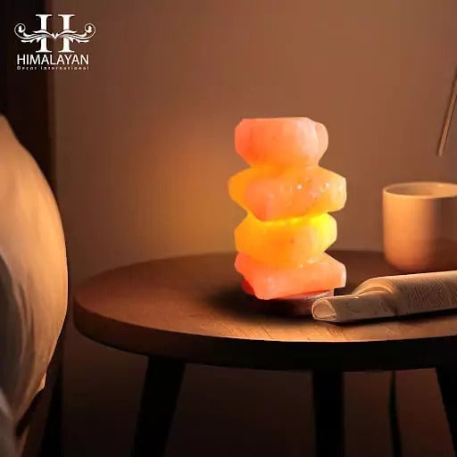 Pebble Tower Salt Lamp