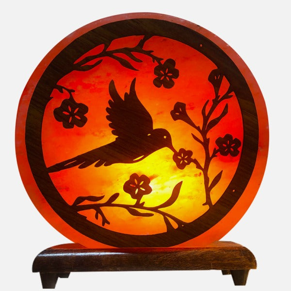 3D Printed Flying Bird Plate Salt Lamp