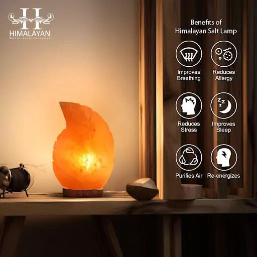 Leaf Shape Himalayan Salt Lamp