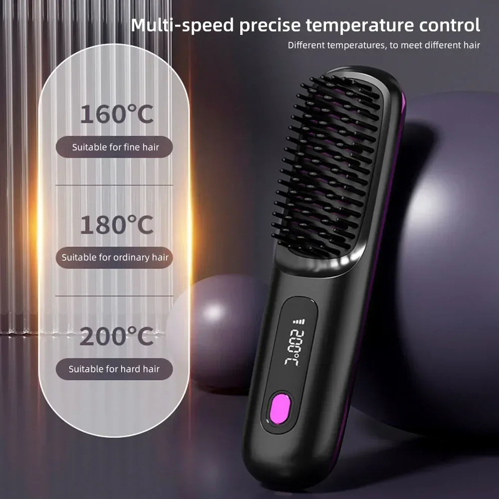 SmoothPro Wireless Hair Straightening Comb