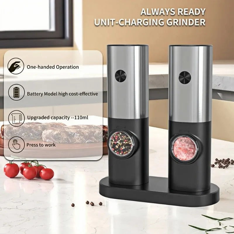 GrindMate Electric Salt & Pepper Grinder
