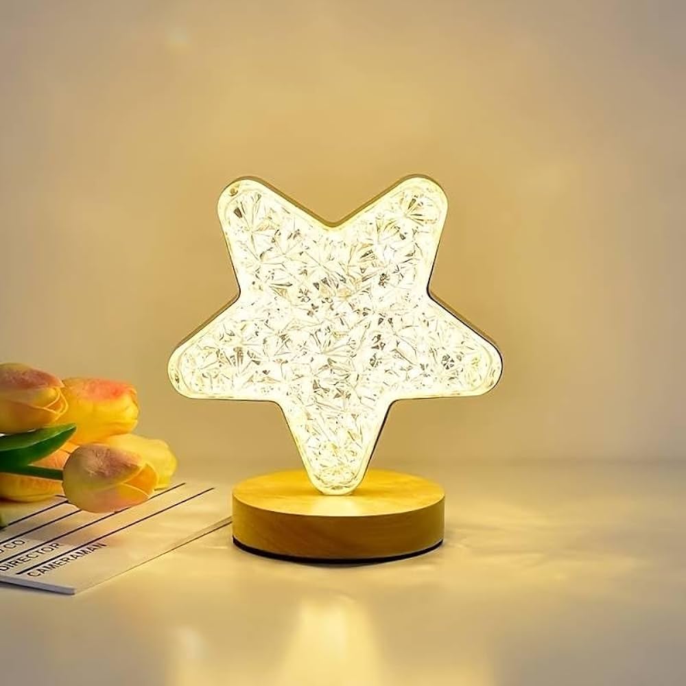 Acrylic LED Star Touch Table Lamp - Modern Star Lamp Night Light