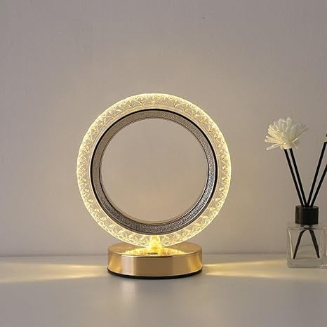 Tiktok Portable LED Crystal Table Lamp - Touch Sensor Lamp for Modern Decor