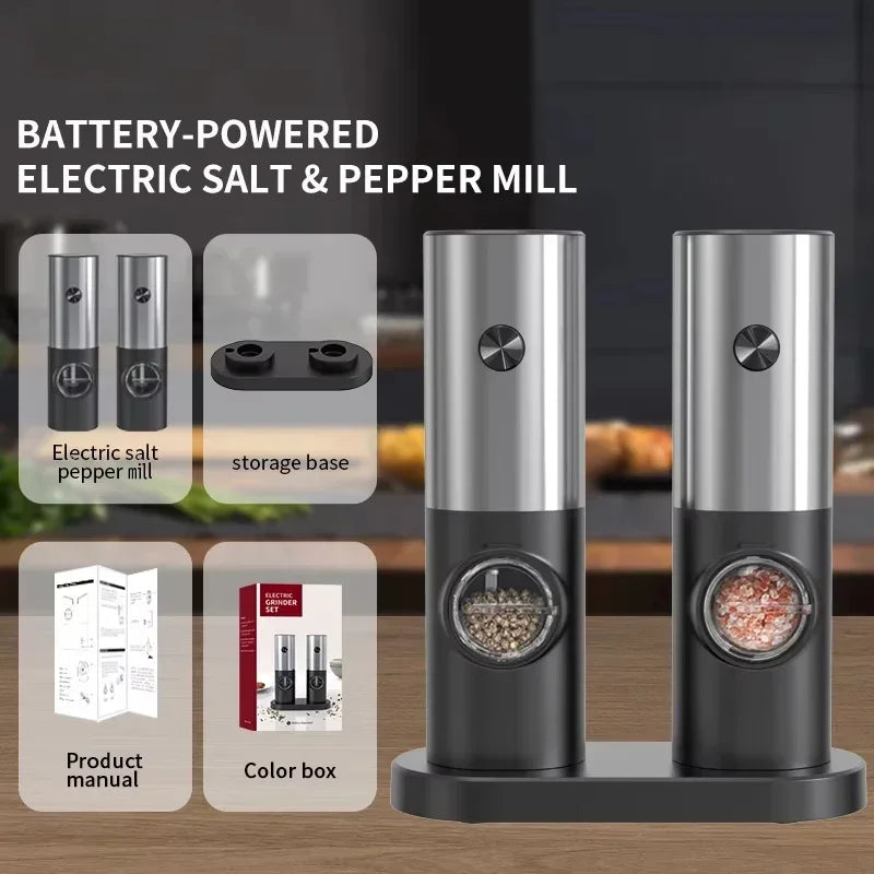 GrindMate Electric Salt & Pepper Grinder