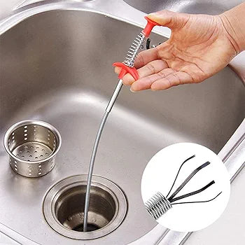 Metal Flexible Wire Brush Hand Sink Cleaning Hook