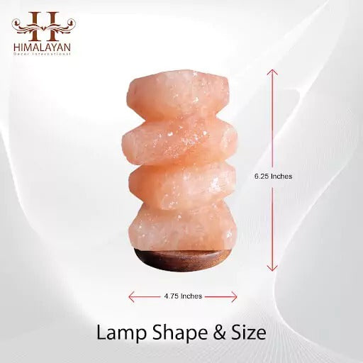 Pebble Tower Salt Lamp