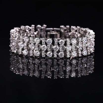 Factory Hot Sale All-match AAA Zircon Bracelet High-end Hand