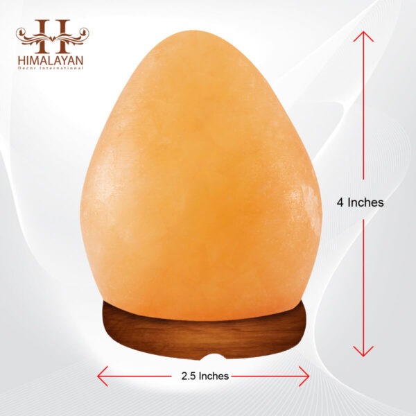 Egg Shape USB Himalayan Salt Lamp with Multicolored LED Bulb