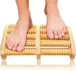 Foot Massage, Wooden Roller Massager Reflexology Foot Therapy