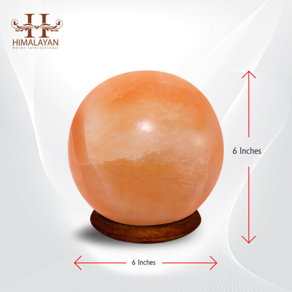 Decorative and Natural Air Purifier Ball Shape Salt Lamp