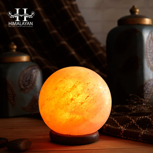 Decorative and Natural Air Purifier Ball Shape Salt Lamp