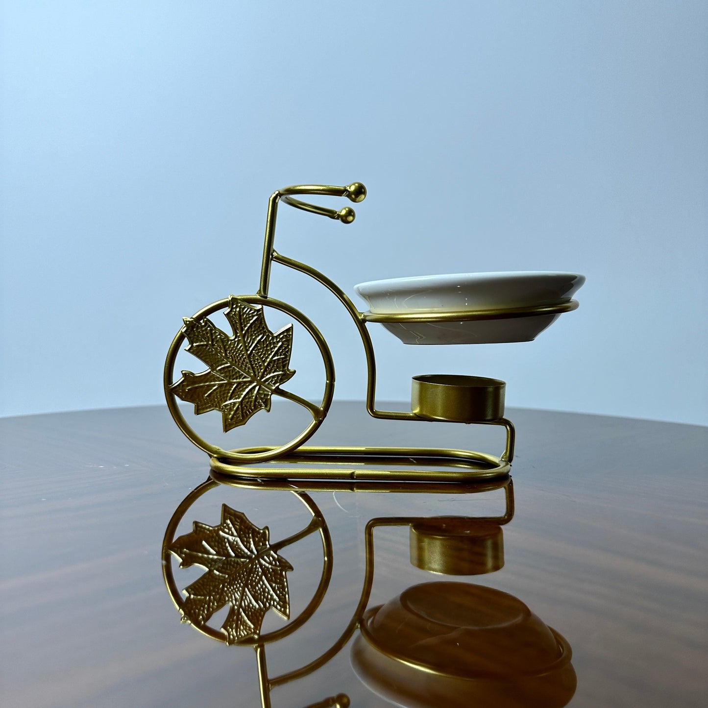 Golden Ornamental Cycle Luxury Ash Tray