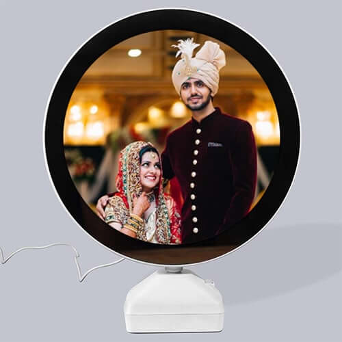 Magic Photo Frame & Mirror - Round Shape