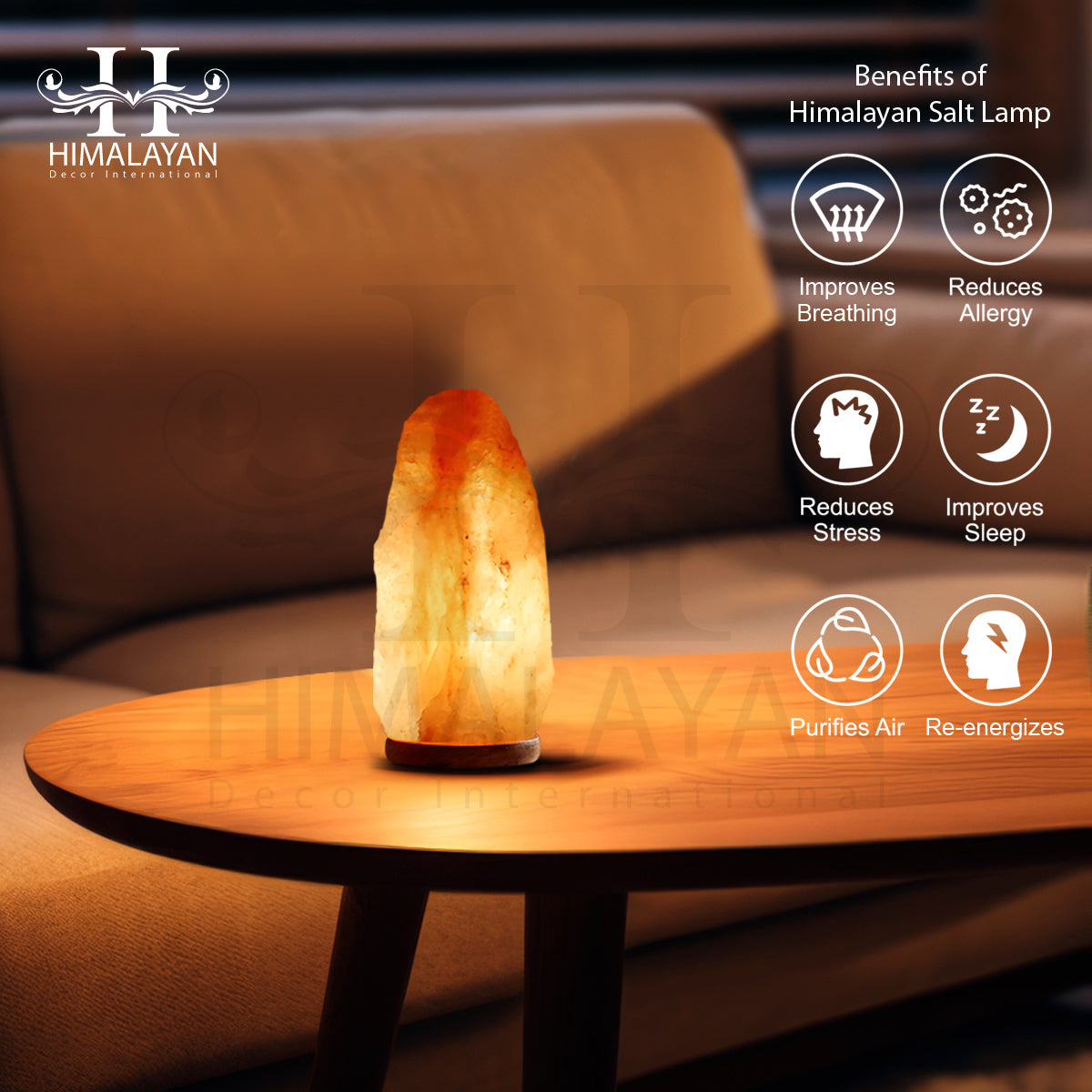 Pure Himalayan Natural Hand Carved Salt Lamp (Small Size)