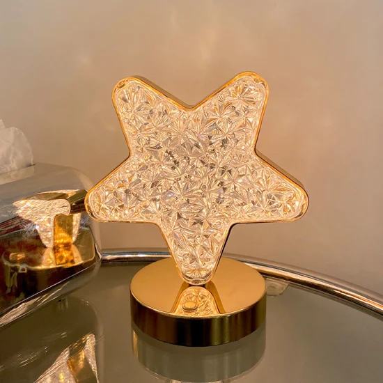 Acrylic LED Star Touch Table Lamp - Modern Star Lamp Night Light