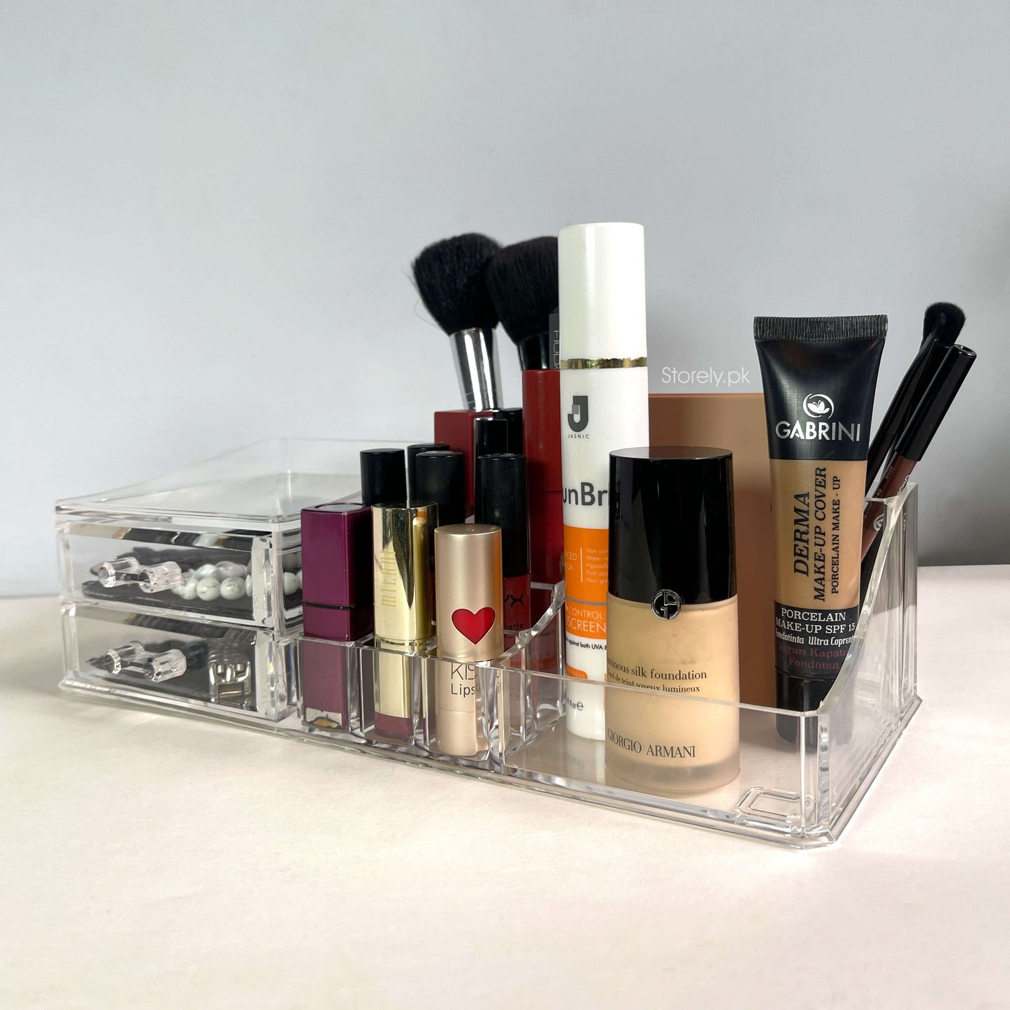 Acrylic Makeup Organizers with 2 Drawers