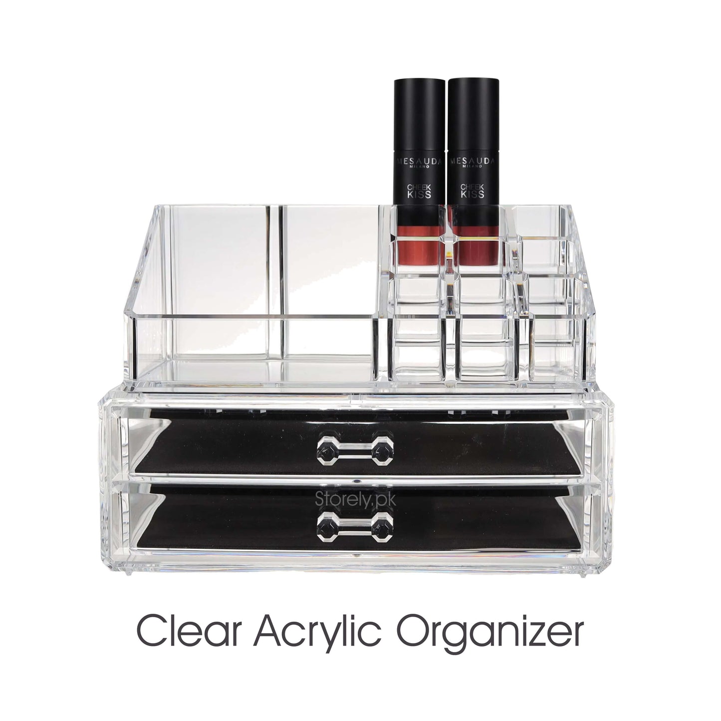 Acrylic Makeup Organizers with 2 Drawers