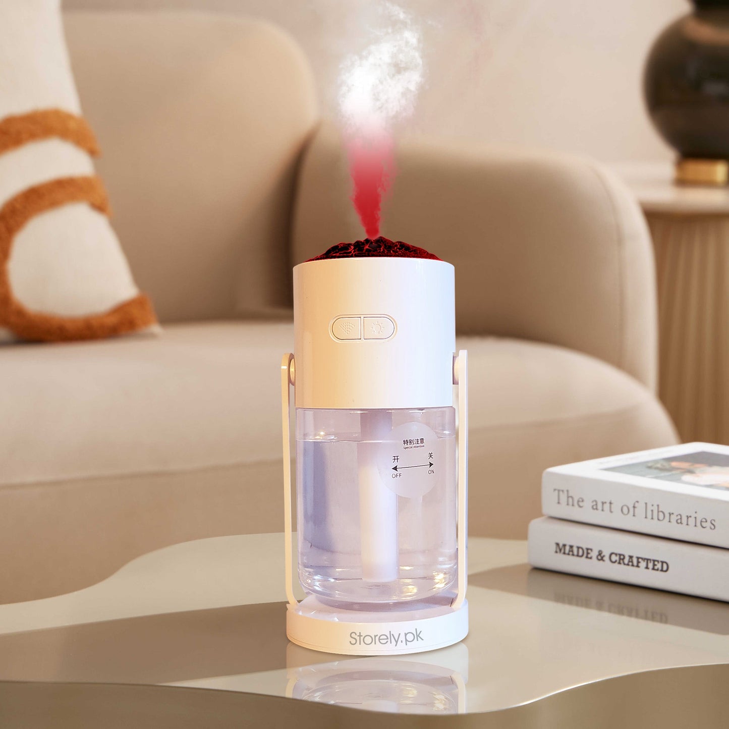 Volcano Effect Humidifier and Aroma Diffuser Lamp