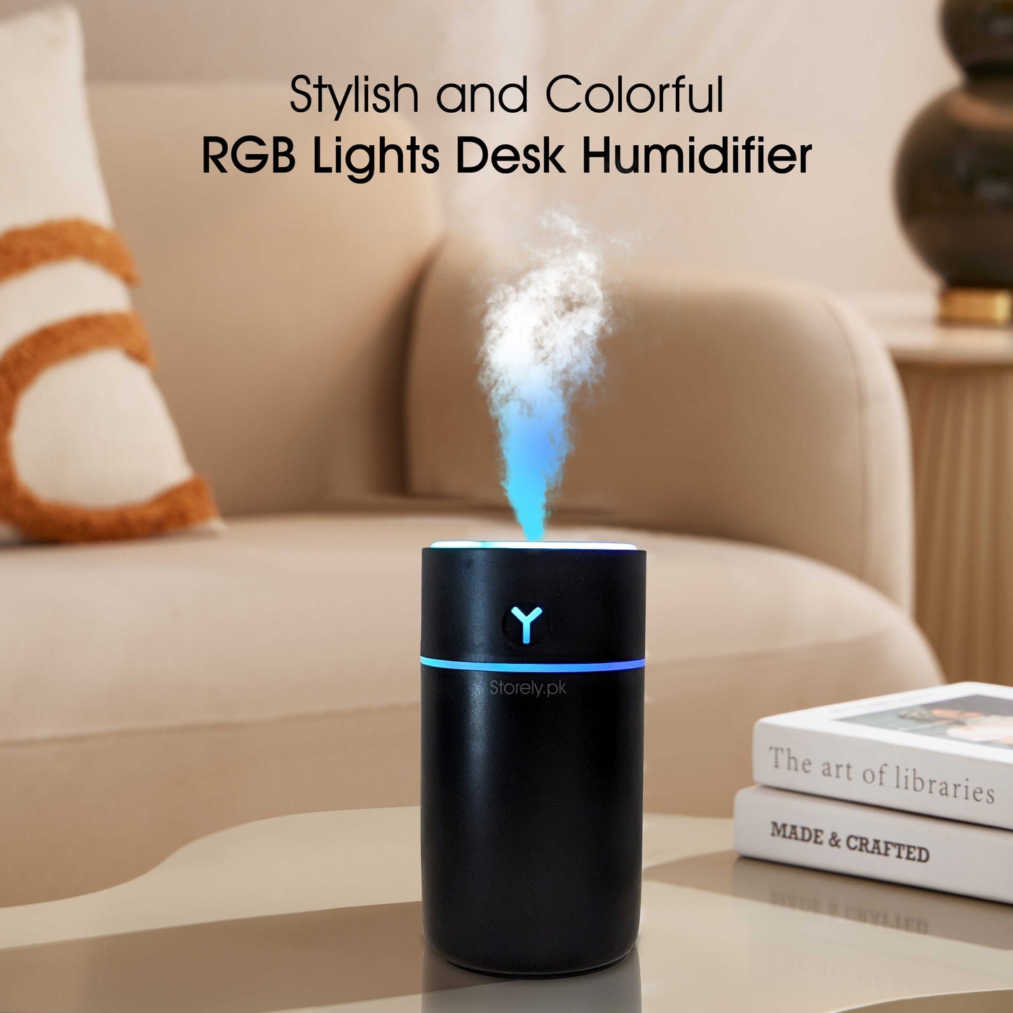 Stylish Colorful RGB Lights Desk Humidifier