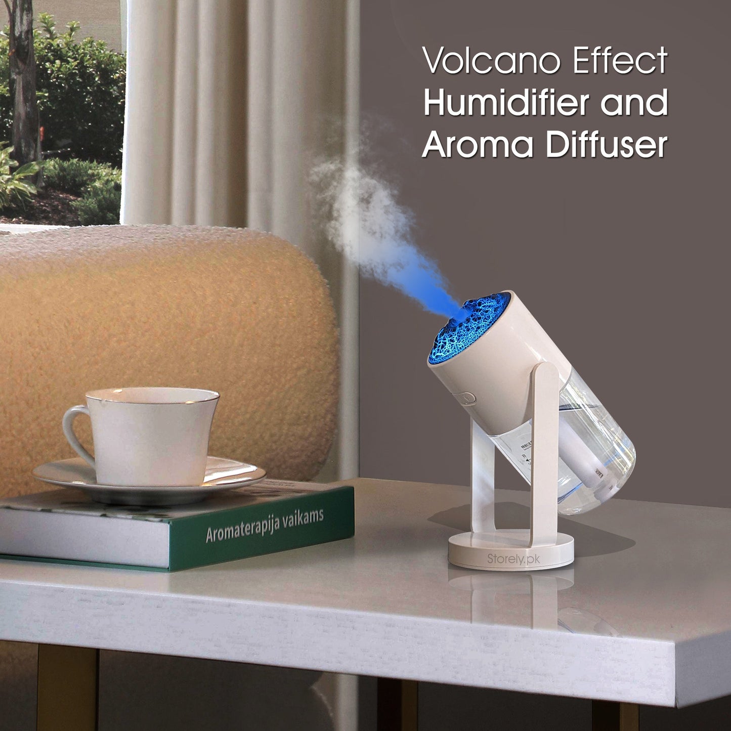 Volcano Effect Humidifier and Aroma Diffuser Lamp