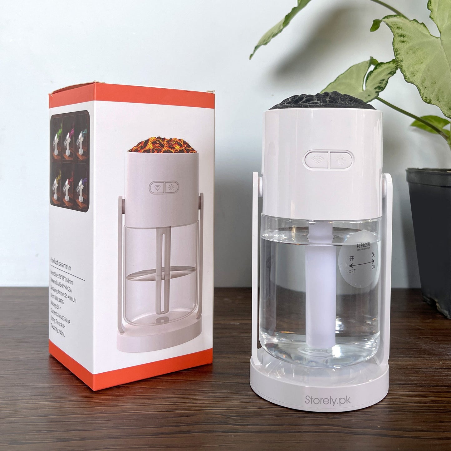 Volcano Effect Humidifier and Aroma Diffuser Lamp