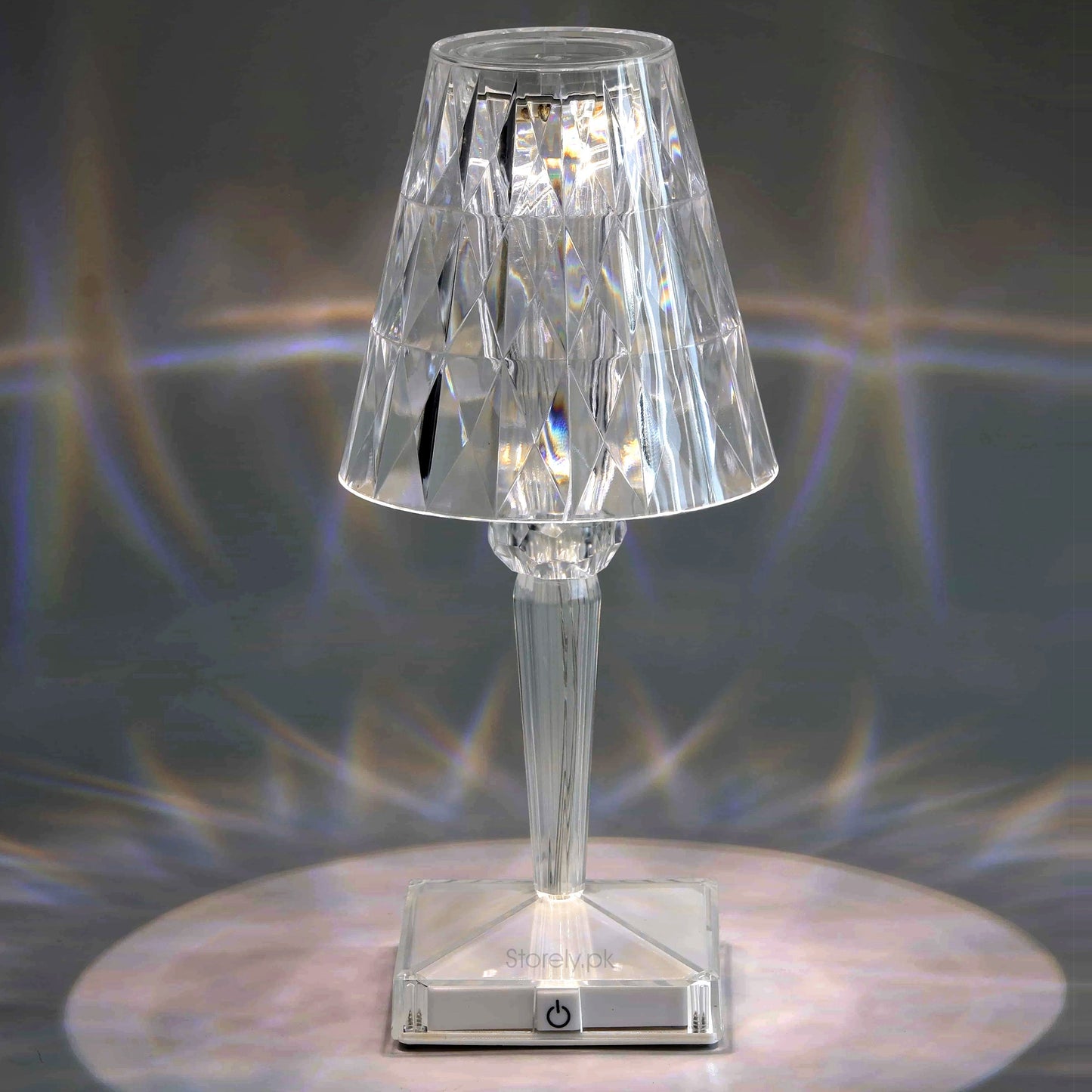 Rose Diamond RGB Crystal Lamp - 16 Color Changing LED with Touch and Remote Control