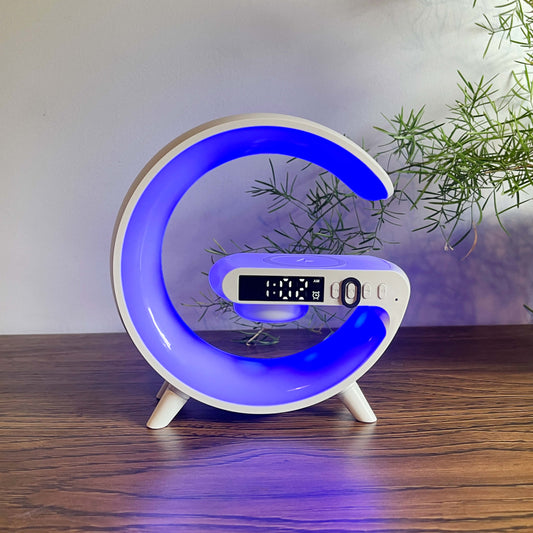 G63 Smart Light Sound Machine - 15W Fast Wireless Charging - Atmosphere RGB Light - Bluetooth Speaker