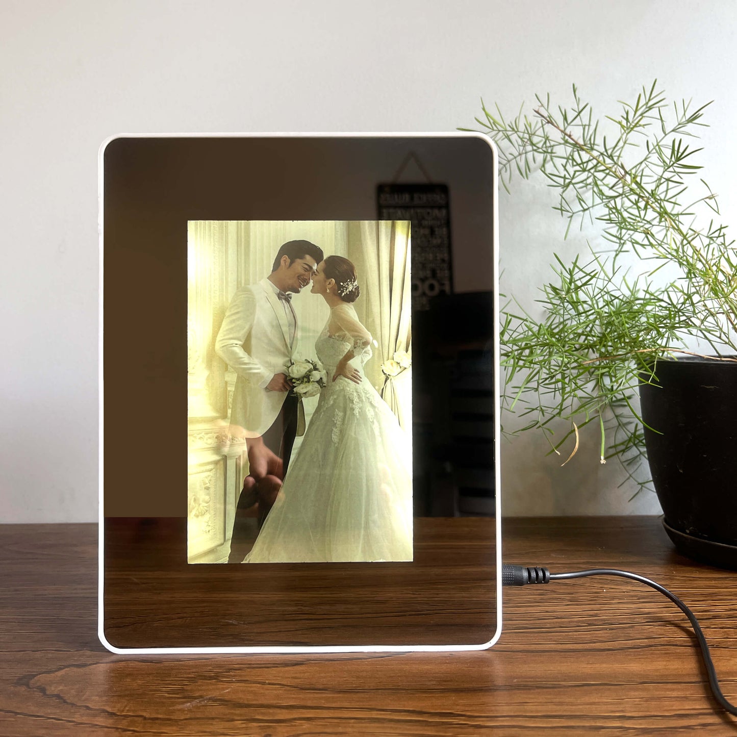 Magic Photo Frame & Mirror - Square Shape