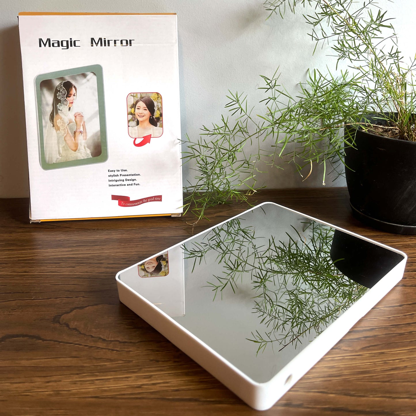 Magic Photo Frame & Mirror - Square Shape