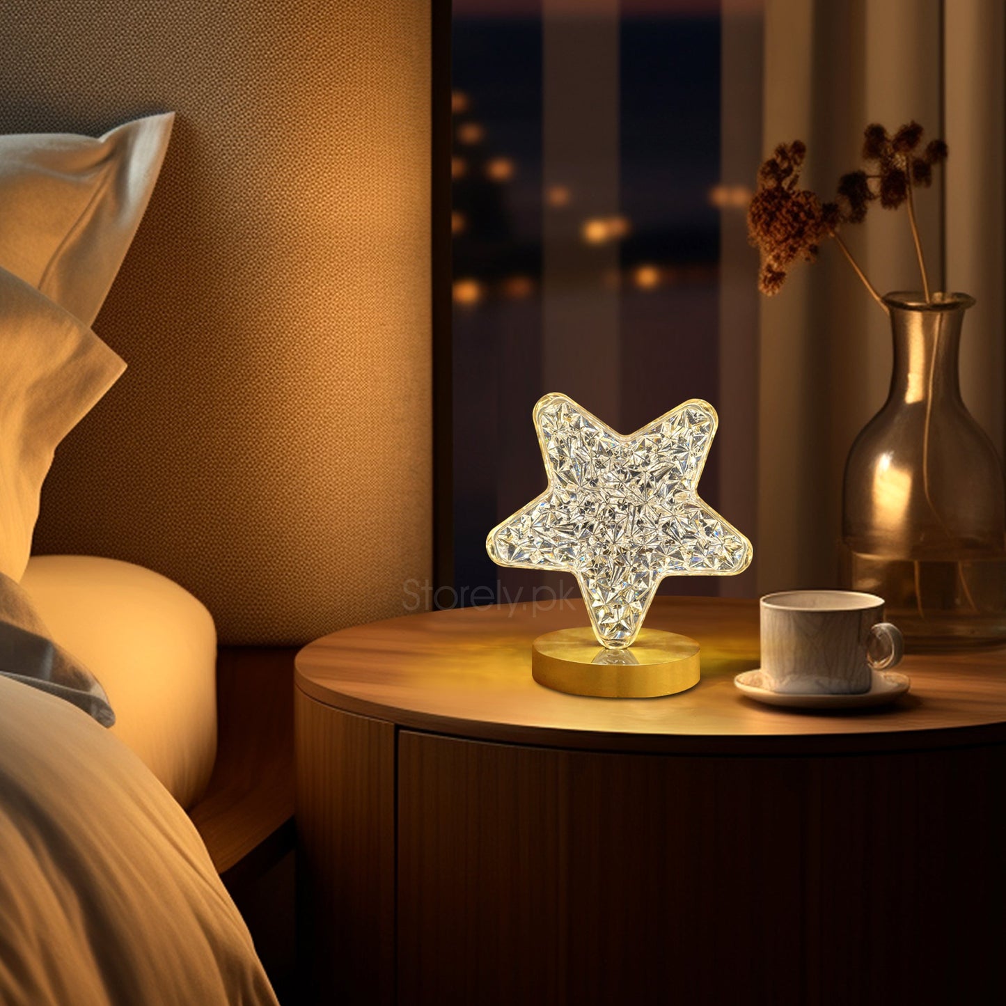 Acrylic LED Star Touch Table Lamp - Modern Star Lamp Night Light