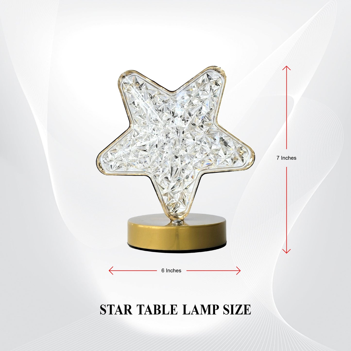 Acrylic LED Star Touch Table Lamp - Modern Star Lamp Night Light