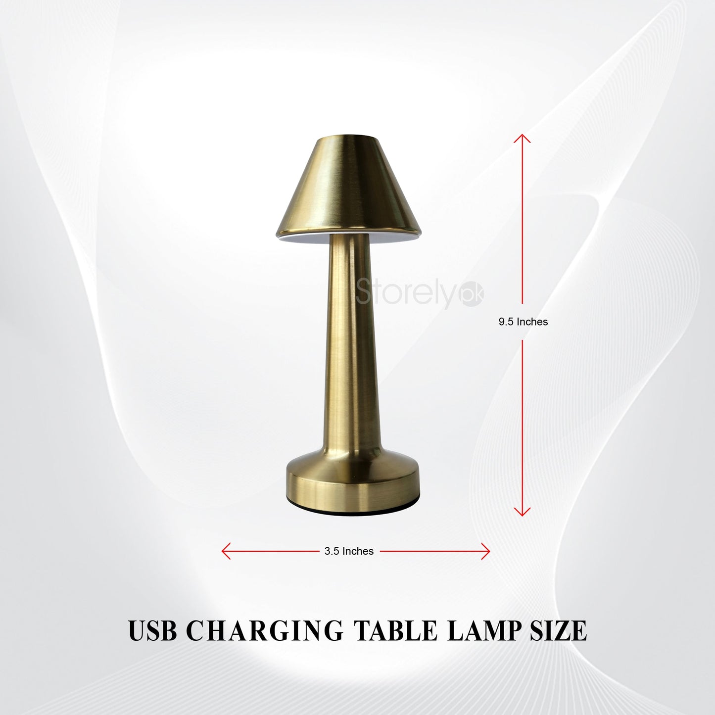 Truncated Cone Shape Retro Style Minimalist Touch Sense Lamp - Rechargeable Cordless Compact USB LED Table Lamp for Modern Decor and Perfect Ambience