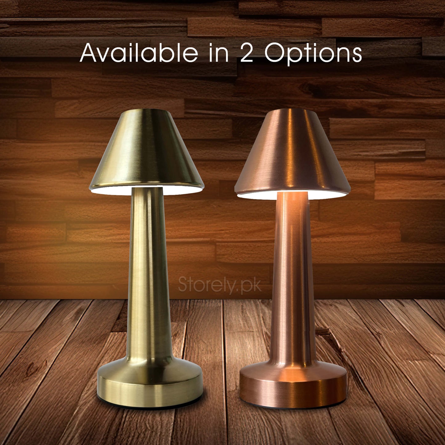 Truncated Cone Shape Retro Style Minimalist Touch Sense Lamp - Rechargeable Cordless Compact USB LED Table Lamp for Modern Decor and Perfect Ambience