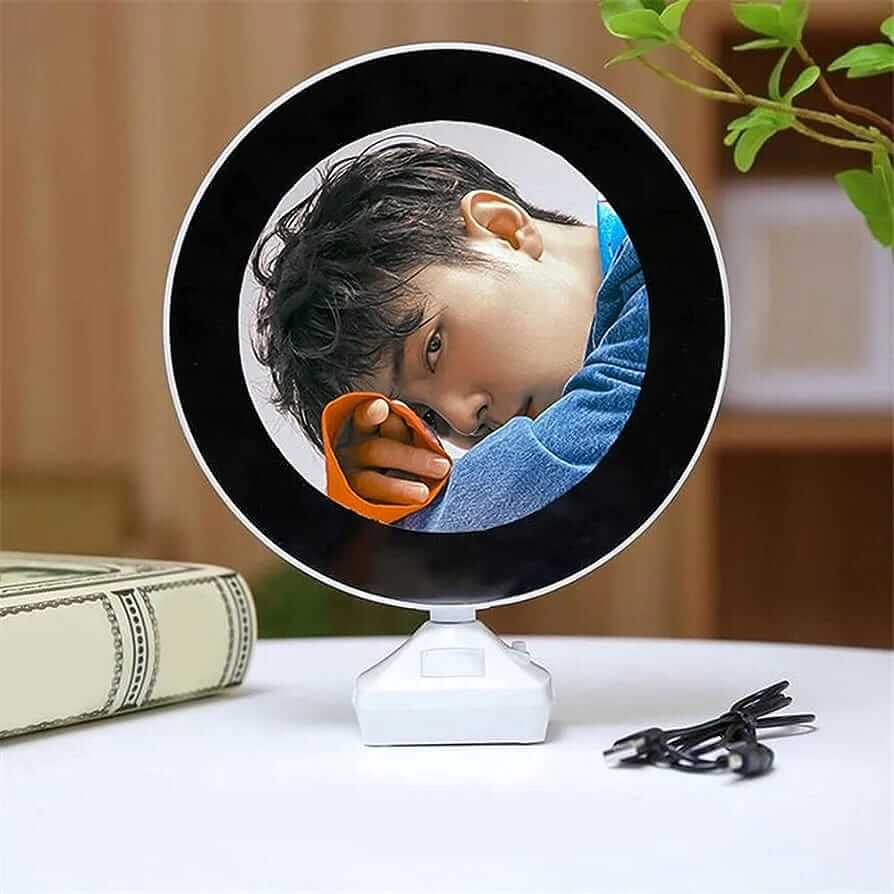 Magic Photo Frame & Mirror - Round Shape