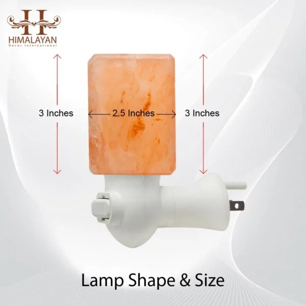 Attractive Cube Shape Nightlight Himalayan Salt Lamp with Socket