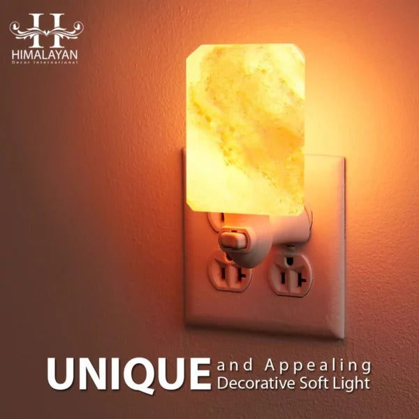 Attractive Cube Shape Nightlight Himalayan Salt Lamp with Socket