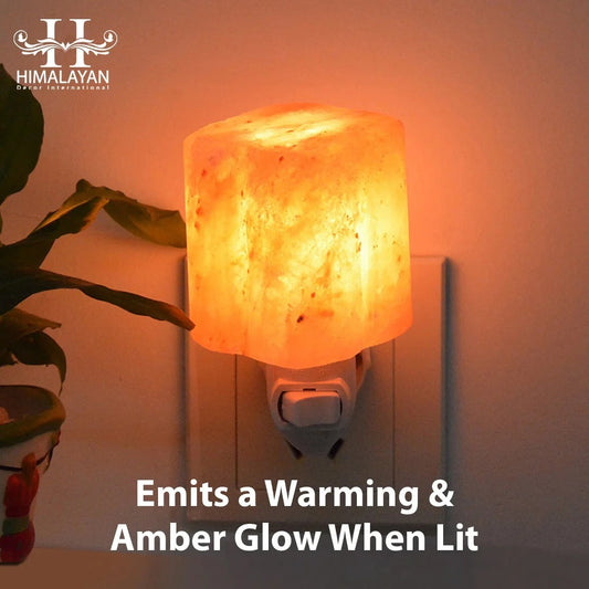 Attractive Cube Shape Nightlight Himalayan Salt Lamp with Socket