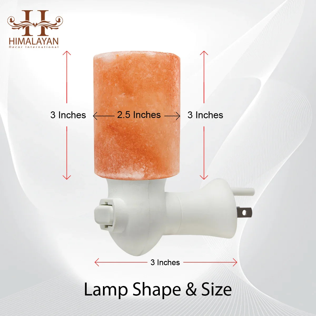 Handcrafted Himalayan Salt Nightlight Pink Cylinder Shape Lamp