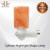 Handcrafted Himalayan Salt Nightlight Pink Cylinder Shape Lamp