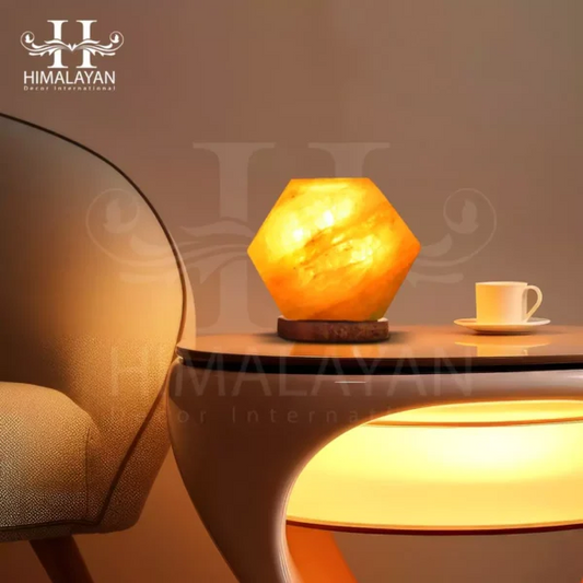 Diamond Shape Crystal Salt Lamp