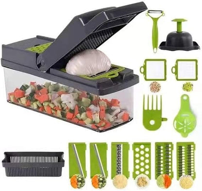 Kitchen Vegetable Slicer, Vegetable Chopper 14 in 1