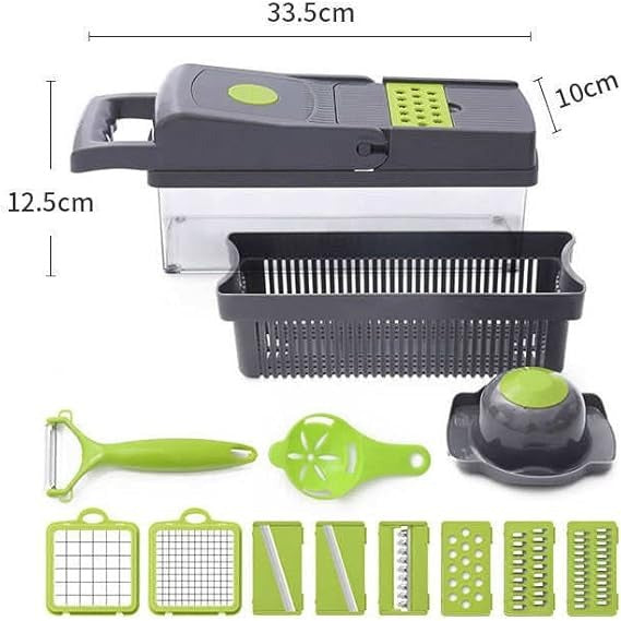 Kitchen Vegetable Slicer, Vegetable Chopper 14 in 1