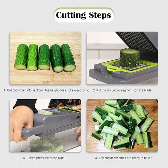 Kitchen Vegetable Slicer, Vegetable Chopper 14 in 1