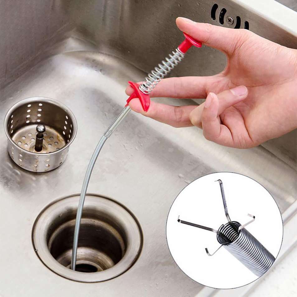 Metal Flexible Wire Brush Hand Sink Cleaning Hook