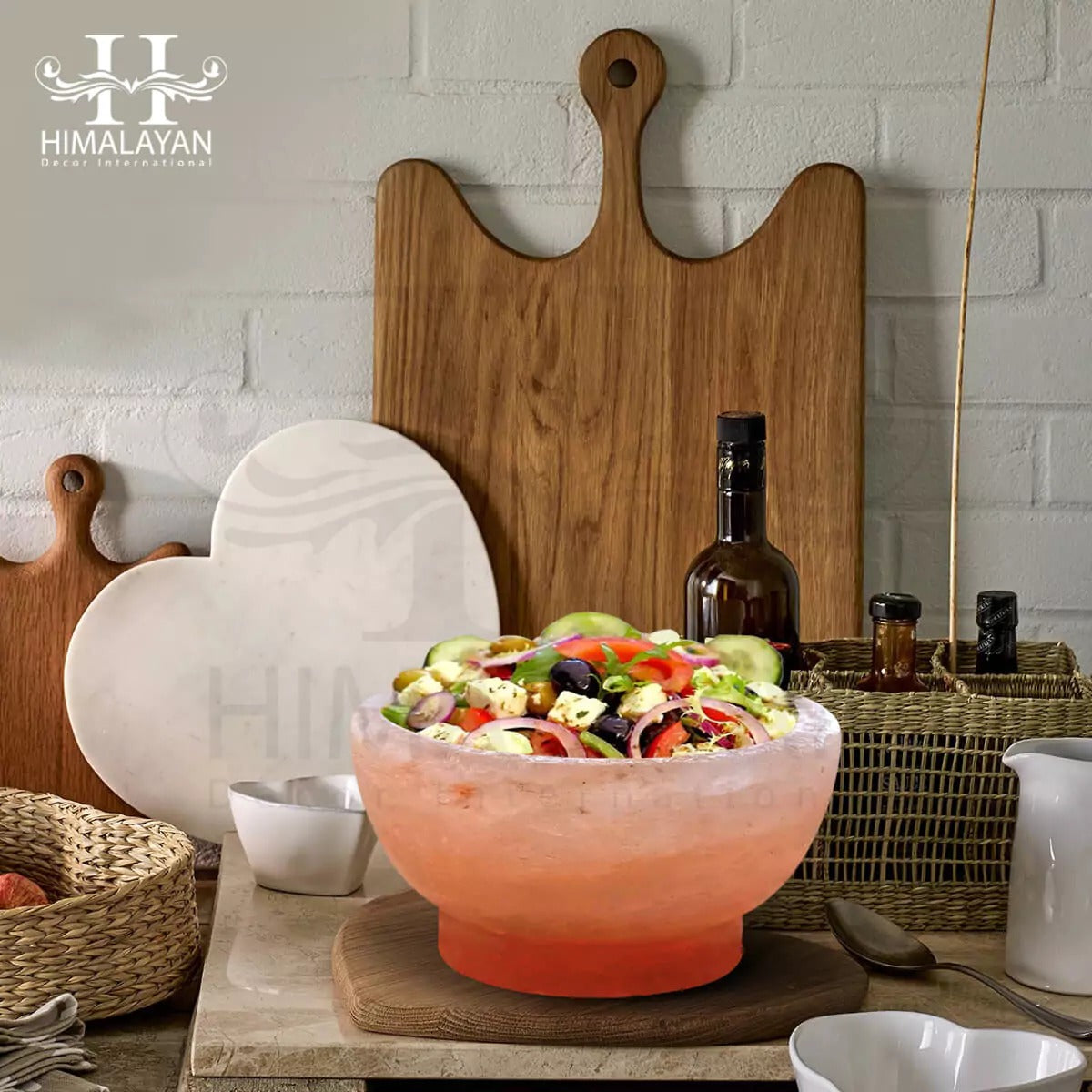 Natural Rock Salt Salad Fruit Bowl