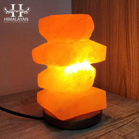 Pebble Tower Salt Lamp