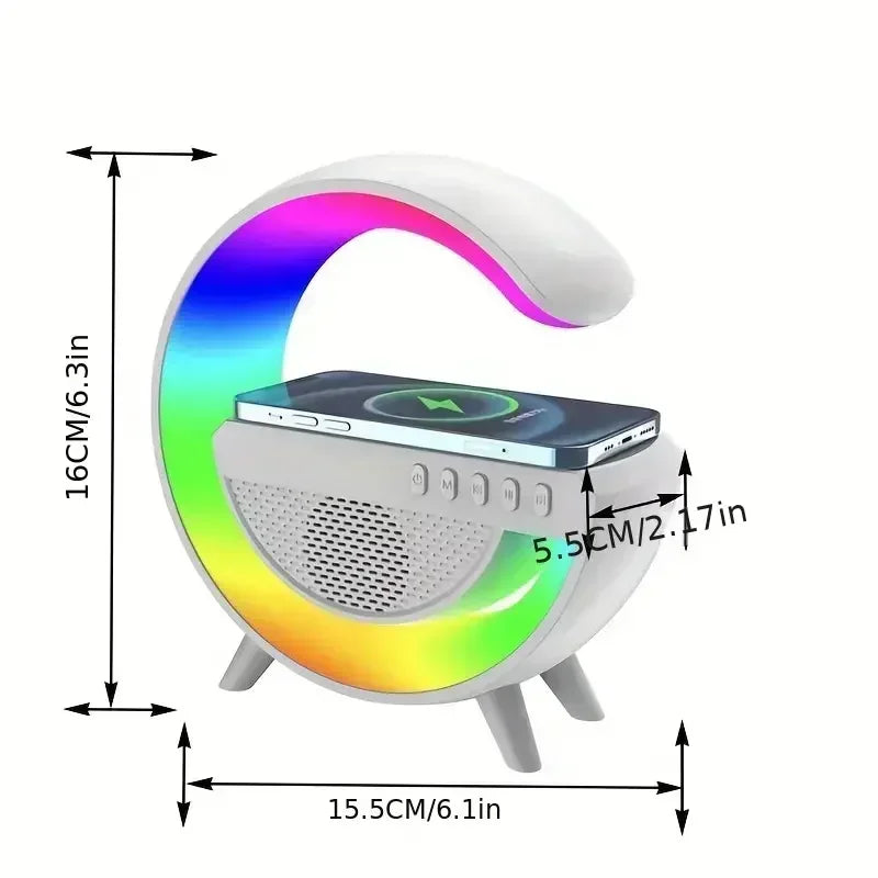 BT-2301 LED Bluetooth Speaker with LED Ambient Light and Wireless Mobile Charging