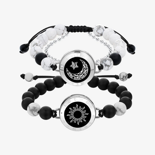 Sun&Moon Touch Bracelets with Matching Beads without effect